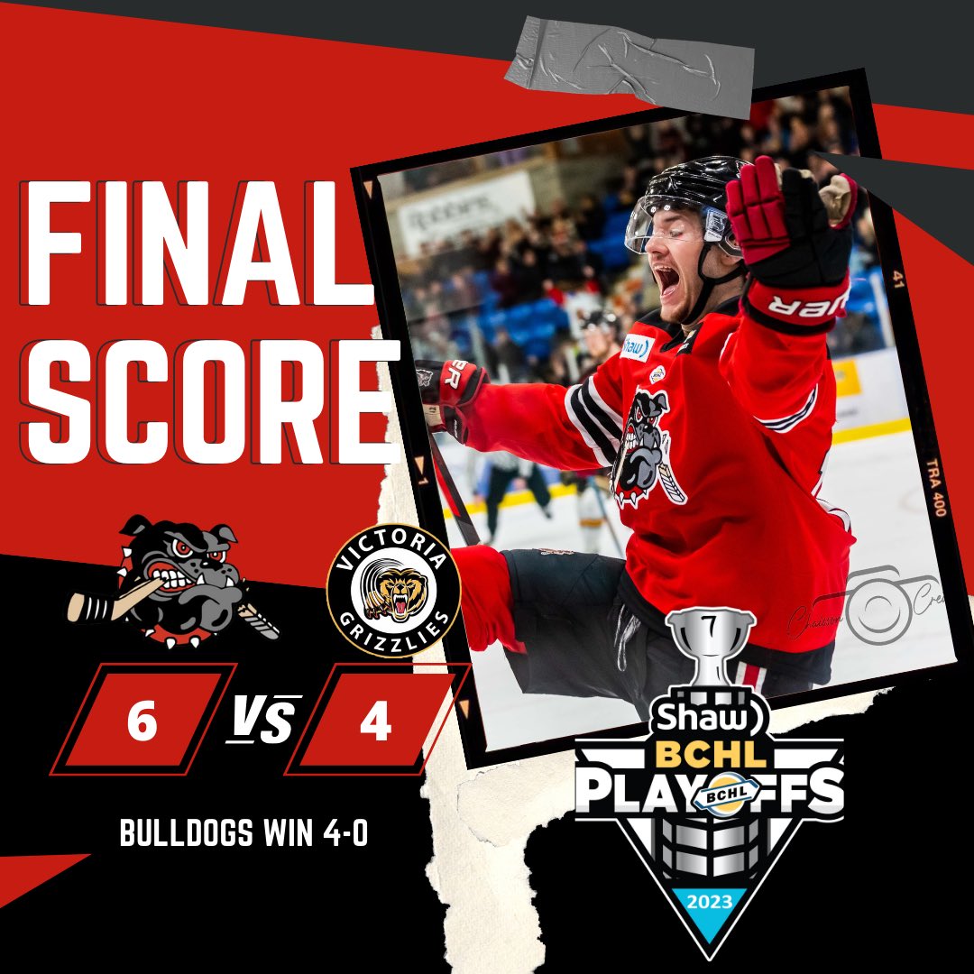 Moving On 🤝 #bulldogshockey #hockeyvalley #rallythevalley #BCHLPlayoffs