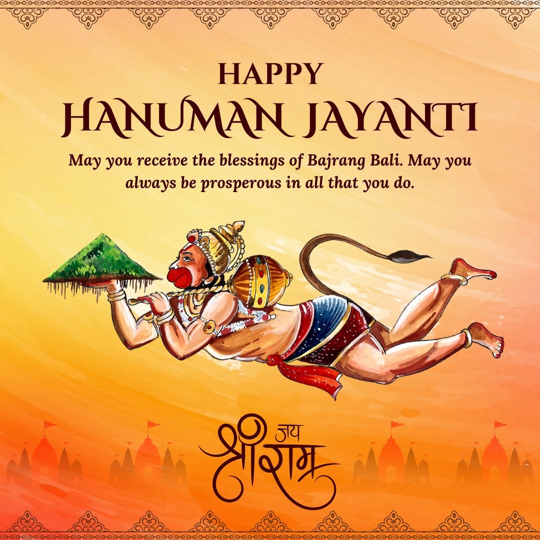DesiClub01's tweet photo. Wishing you and your family a blessed and joyful Hanuman Jayanti. May the blessings of Lord Hanuman be with you always.  

#HanumanJayanti #HanumanJayanti2023 #hanumanjanmotsav #hanumanchalisa #HanumanJanmotsav_2023 #hanumajayanti #lordhanuman https://t.co/8dmCVkx2wX