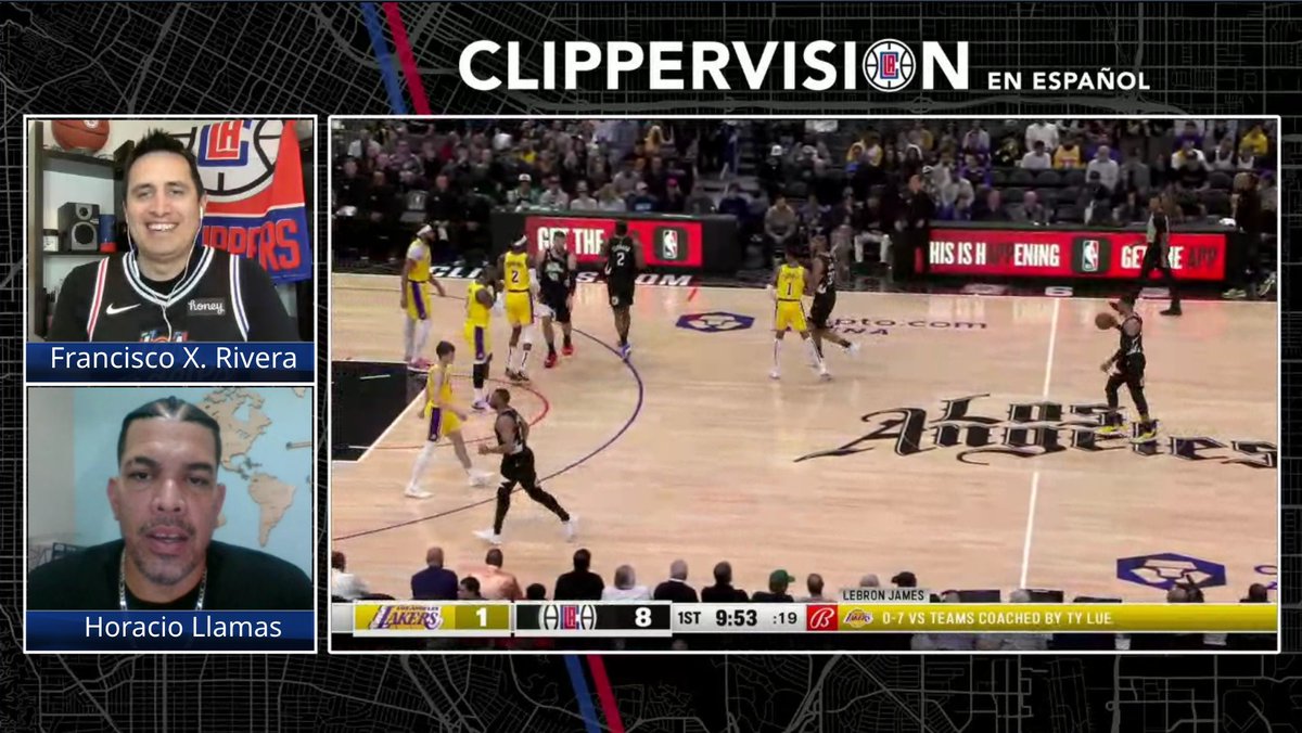 11 wins in a row for the <a href="/LAClippers/">LA Clippers</a> vs the Lakers.
Feels like playoff basketball already.
Que placer relatar el juego con el pionero mexicano <a href="/Becerro_llamas/">Horacio llamas</a> en <a href="/Clipper_Vision/">ClipperVision</a> en Español.
#ClipperNation