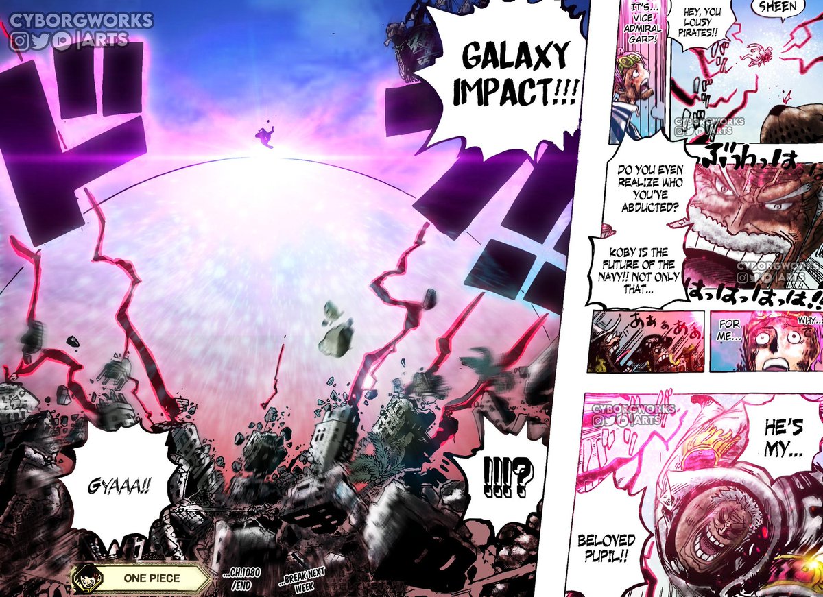cyborg_works's tweet photo. One Piece 1080 Galaxy Impact colored my me, I made this like 17 hours ago but waited till chapter posts... #OnePiece1080 #OnePiece #GalaxyImpact #Garp https://t.co/AquUQGZsHC