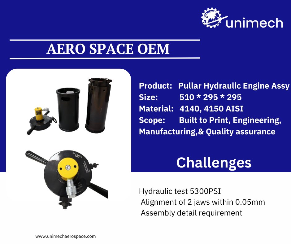 Looking to manufacture Hydraulic Engine Assy. This Built-to-Print tool is crafted with the highest quality 4140 and 4150 AISI materials, ensuring unmatched durability and reliability.