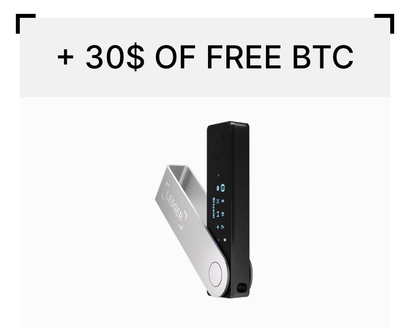 0xairdropfarmer's tweet photo. 🚨ใครที่เล็ง Hardware wallet อยู่ โอกาสมาละครับ 🚨

🔥Ledger จัดโปรแคชแบคเป็น #Bitcoin 
ซื้อ
1️⃣Nano X ได้คืน 30$ เป็น $BTC 
2️⃣Nano S ได้ 20$ เป็น $BTC 

⏳ถึงวันที่ 18 เมษานี่เท่านั้นครับ 

ฝากลิงก์ ref ของผมด้วยครับ 🙏👇🏻
https://t.co/630ALoPv07 https://t.co/tDAd3v1qQH