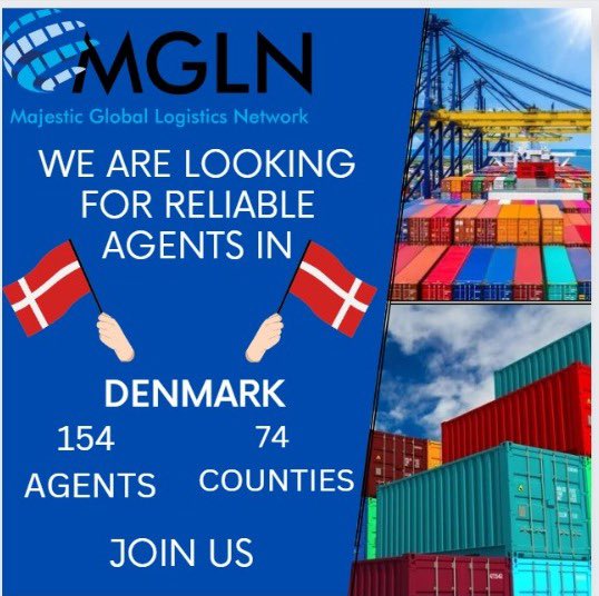 ThrupthiKunder's tweet photo. MGLN looking for reliable agents to expand our business in DENMARK giving special offer with conference fee #mglnqatar #Denmark #Denmarklogisitcs #logisticmanagements #aircargo #seacargo #Landcargo #projectcargo #LogisticsMarketing #Denmarfreightforwarders #Allcountrylogistics https://t.co/AEVUArB3vL