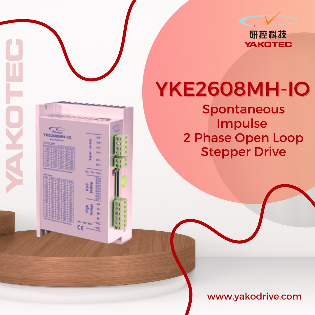 YakotecChina's tweet image. YAKO YKE2608MH-IO Spontaneous Impulse 2 Phase Open Loop Stepper Drive.
Used in #speedcontrolling, #loadingmachine, #unloadingmachine #dockingstation #logisticstransmission #loadshiftingequipment, #electronicequipment #2phase #openloop
🌐 yakodrive.com