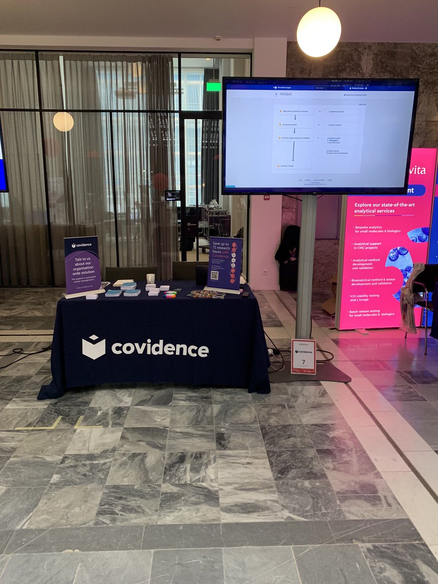 Come and chat to us and find out how Covidence can help you with your research. <a href="/stand7/">donghee kim</a> Innovation for Health conference ⁦<a href="/I4Hevent/">Innovation for Health</a>⁩ #I4Hevent #covidence  #systematicreviews #research