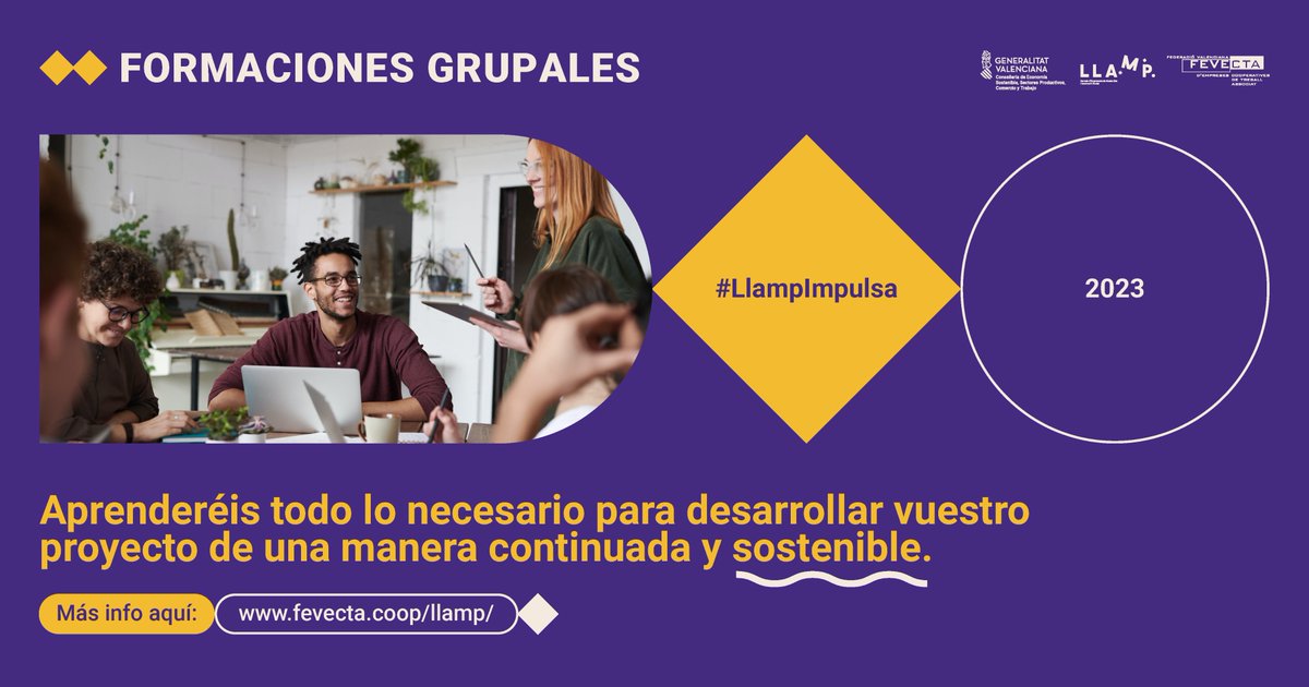 FEVECTA's tweet image. Ventaja 2⃣👇

Os contamos hasta 5 ventajas que podéis conseguir para vuestro proyecto o cooperativa de reciente creación gracias a los servicios del programa #Llamp

Abierto plazo de solicitud hasta el 18 de abril

Descubrid el poder del Llamp⚡️ fevecta.coop/llamp/