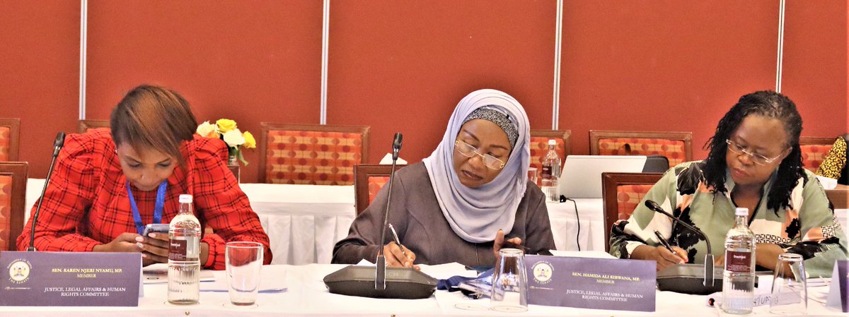 SenHamidaK's tweet photo. Together with the Senate Standing Committee on Justice, Legal Affairs, and Human Rights, we wrapped up a successful 3-day stakeholder engagement retreat in Naivasha where we engaged representatives of  @HakiKNCHR @NGECKenya,@EACCKenya , and @lsk_nbi. #SenHamidaAtTheTop https://t.co/ruSMA9nWRd