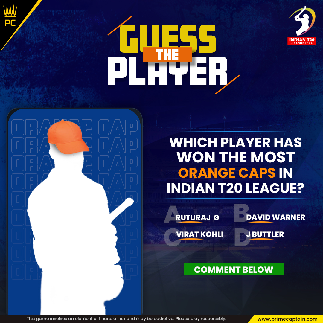 PrimeCaptain1's tweet photo. 🤔THURSDAY QUIZ 🧐
Put your answers in the comment section below.
Play this #IndianT20League on #PrimeCaptain & get ready to win in crores.🤑
https://t.co/zFbIerjarS
#indiant20league2023 #ipl #orangecapwinner #iplorangecap #IPL2023 #IPLupdates #OrangeCap #RuturajGaikwad https://t.co/eEVMoGMboc