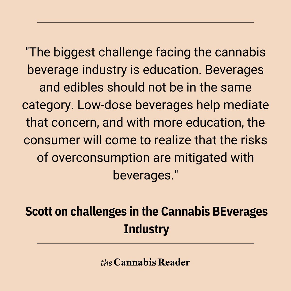 Cannabis_Reader's tweet photo. “Marketing and Education go hand in hand for the beverage product to succeed in C*nnabis category” - Scott Reiman (@FogCityGanjier ), Certified Ganjier and Founder at Fog City Cannabis.
Read his full interview here https://t.co/EMMrNIAgAA

#interview #people #founder #beverage https://t.co/1ZpffeK2th