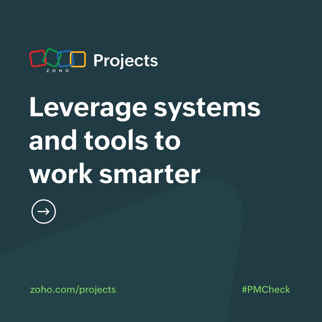 ZohoProjects's tweet image. 1/5 #PM_Check Smart work wins! 🏅

Reclaim your time and energy by leveraging efficient systems to manage your team and project.

Read more at community.pmi.org/blog-post/7003…

Via @PMInstitute 

#pmtool #projectmanagement