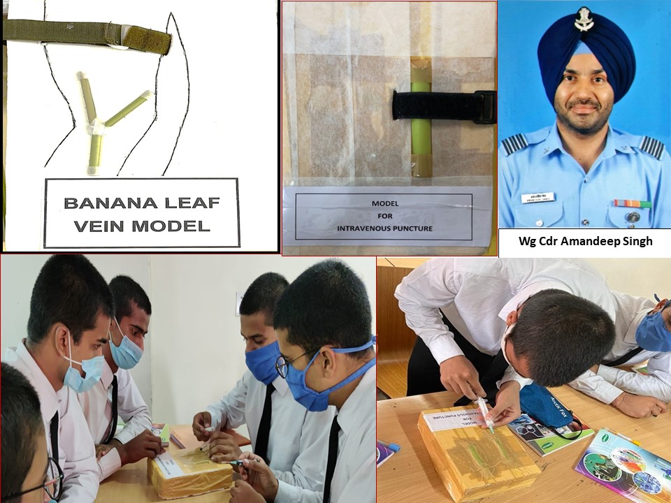 PRODefPune's tweet photo. Dept of Biochemistry, Armed Forces Medical College, #Pune has accomplished a low cost innovation method for pre-clinical training in phlebotomy (Venipuncture) for first #MBBS students under Competency Based Medical Education programme. https://t.co/aqWDeDGpAI