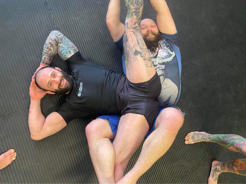 Can’t tap out a yogi! #yoga