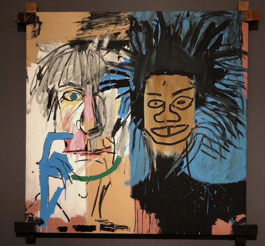 À ne pas manquer à la #FondationLouisVuitton cette superbe exposition #BasquiatXWarhol à quatre mains, sur le #NewYork underground…