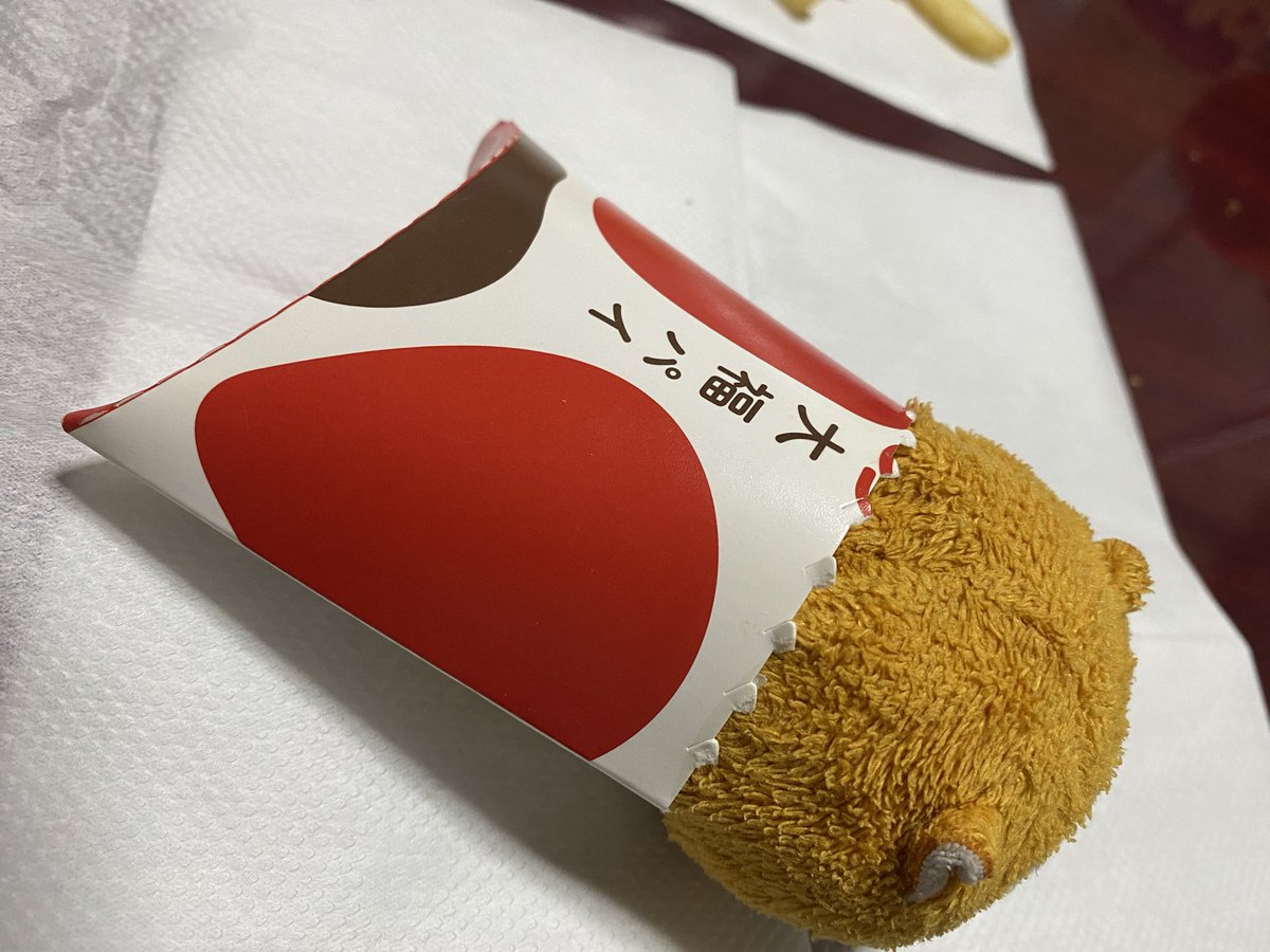 Rascal2011M's tweet image. 今日のお昼 
#ラスカル #照りたまチーズ #大福パイ