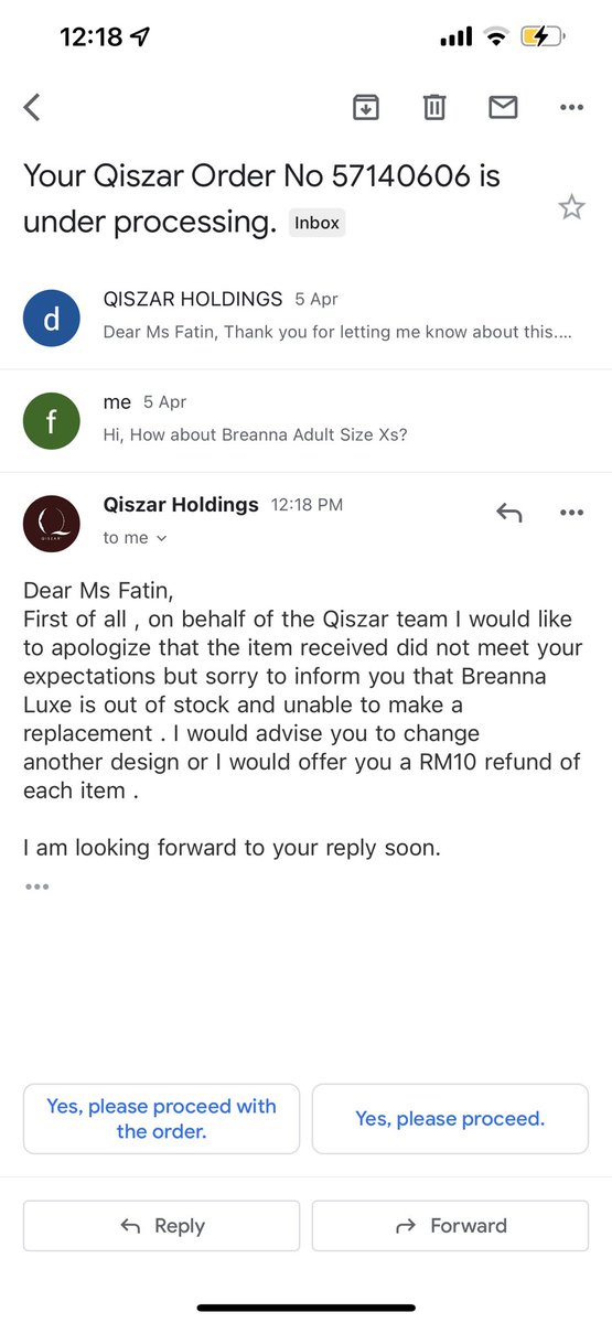 cikEDIL's tweet photo. @irdinaar sebab qiszar jual baju defect lepastu bila nak tukar takde stock alih2 nak refund rm10 je kita habis dekat rm500🫠 https://t.co/CuO44JWjcr