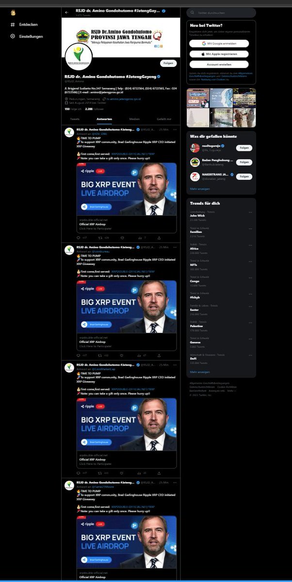How is it possible that with me every link is censored and only text appears and these scammers can tweet the same scam link hundreds of times within hours? Can no one tell me that this is not deliberately encouraged by Twitter, it would be an easy to detect and block such