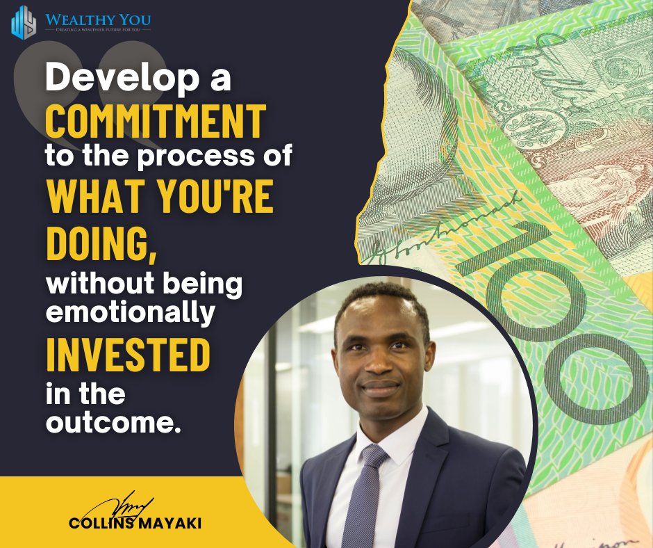 Wealthybrokers's tweet image. Discover the power in committing to the process, fully immersing yourself in the journey, and letting go of the outcome&apos;s emotional grip.

When we embrace this mindset, we unlock our true potential and find joy in every step we take.

#WealthyYou #CommitmentToTheProcess