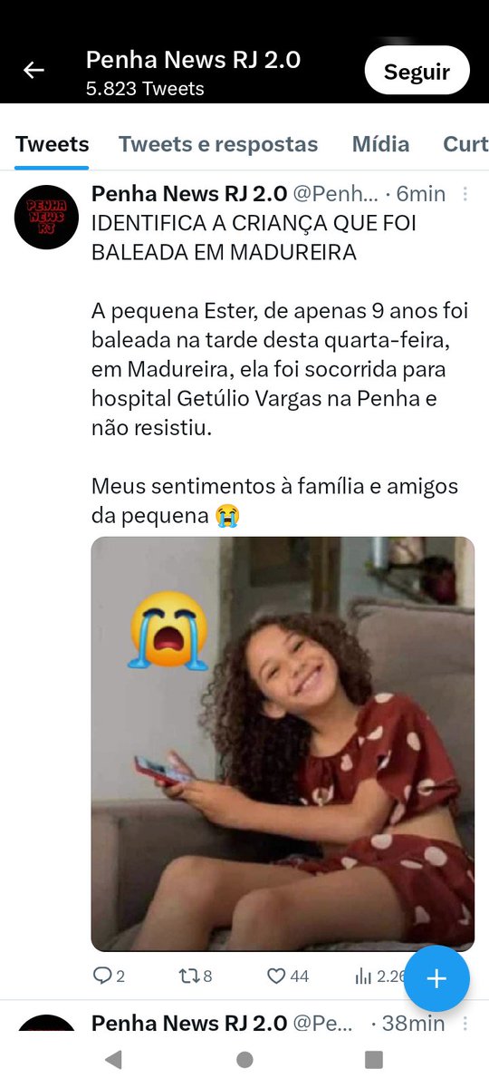 Vai c deus princesinha da tia 😭💔