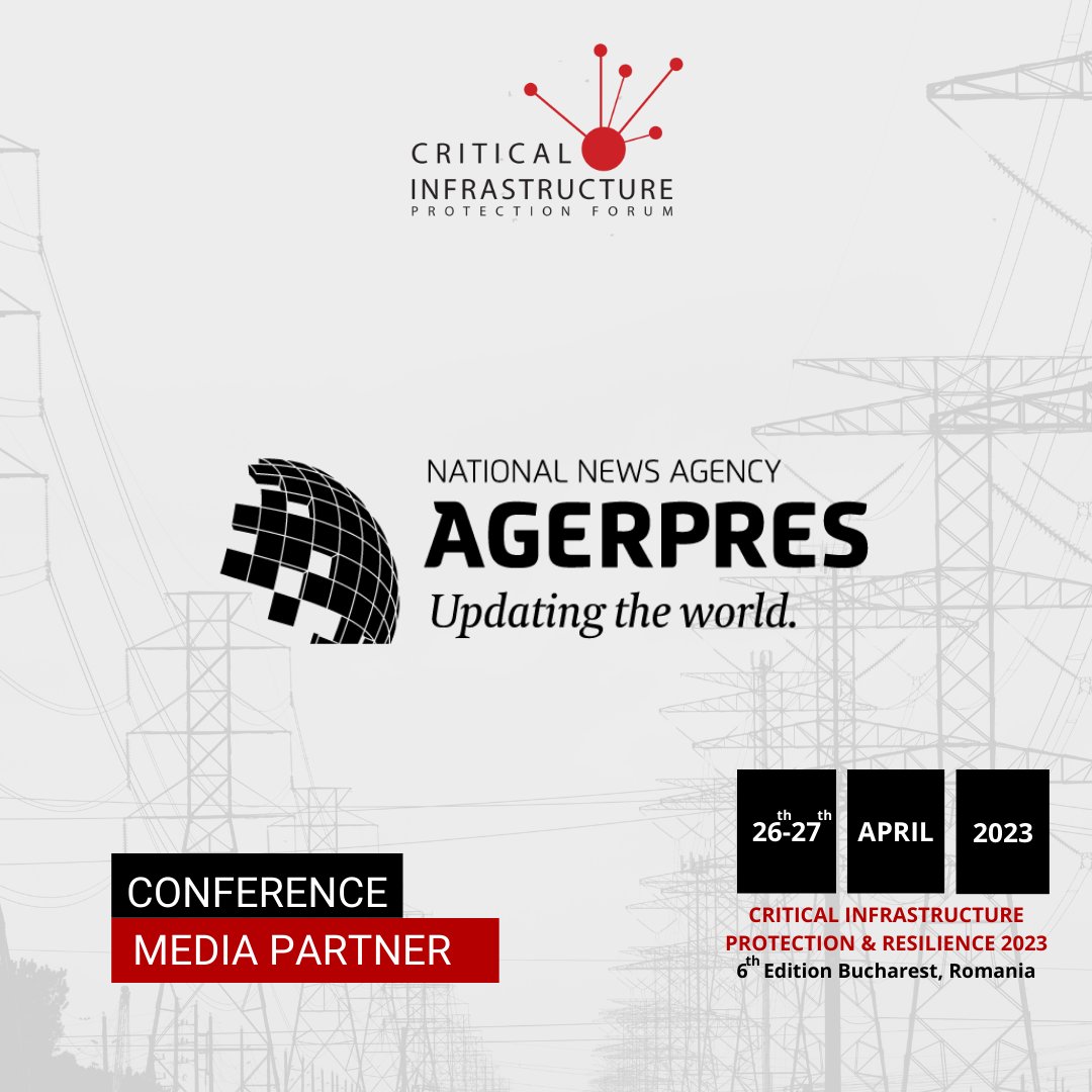 CipForum's tweet photo. We are delighted to announce our media partnership with @agerpres , the first news agency in Romania, for the 6th edition of @CipForum !
Discover more about our partners on their website: https://t.co/Ggw5p1J4nC
#CIPForum #CIPForum6 #CriticalInfratructure #Resilience https://t.co/ikSnbrupyg
