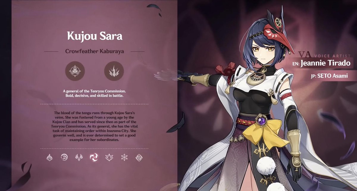 kujousarabot's tweet photo. 2.1 Stream, Kujou Sara's Overview Page https://t.co/A2avGcaim1