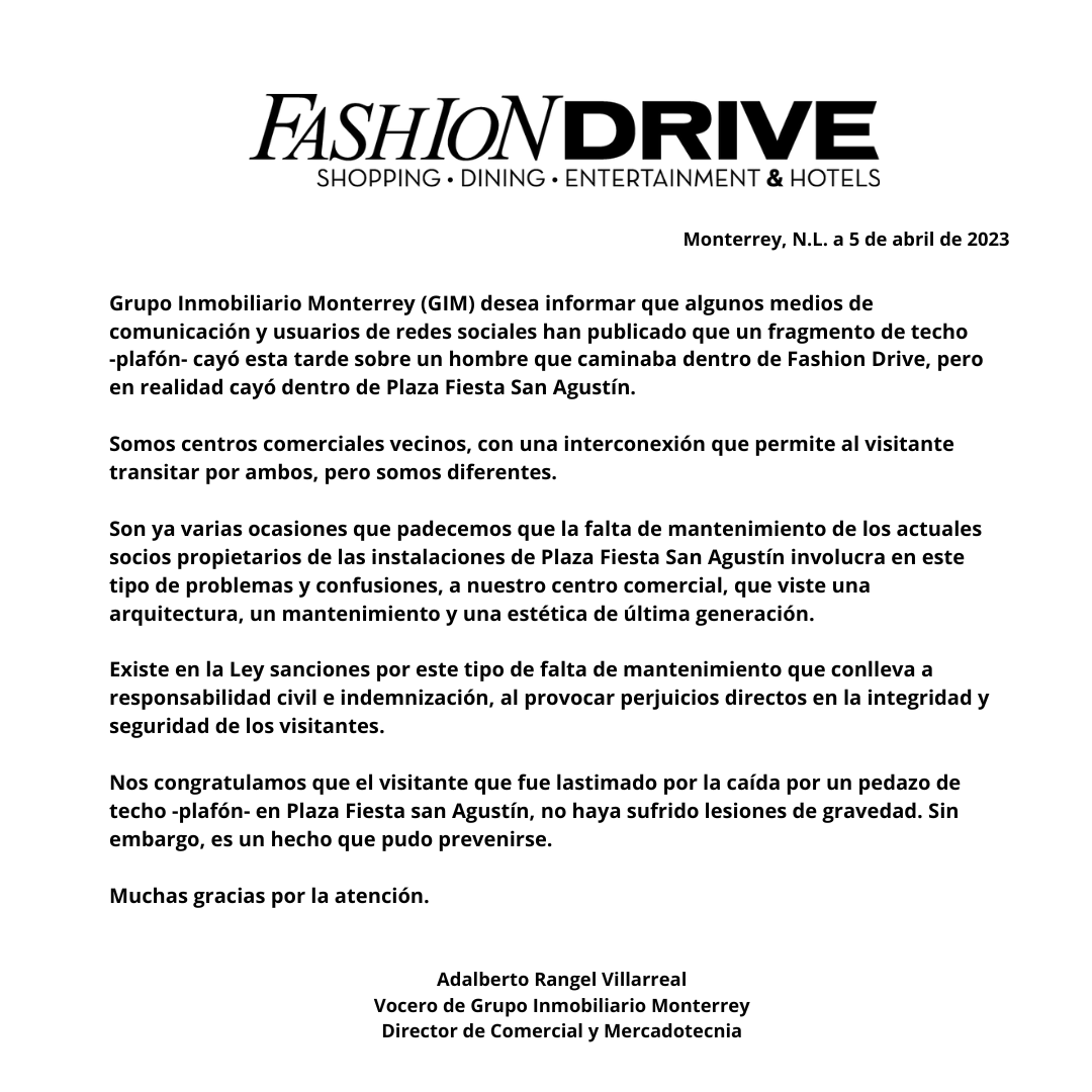 Información importante 

#FashionDrive