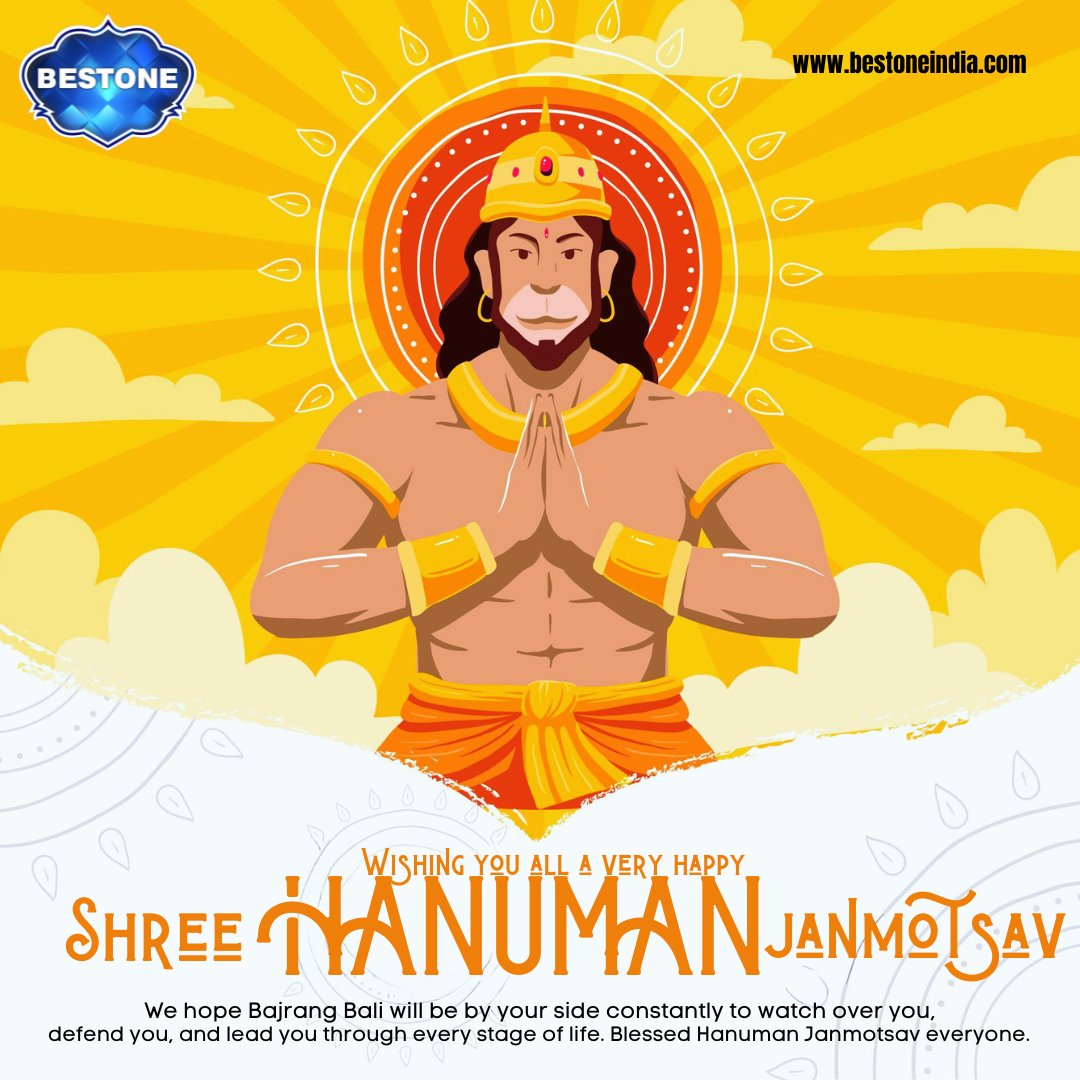 BestoneLtd's tweet photo. May the teachings of Lord Hanuman inspire you to lead a life of compassion, kindness, and love. Happy Hanuman Janmotsav! #hanumanjanmotsav  #HanumanJayanti  #HanumanJanmotsav2023  #HanumanJanmotsav_2023  #shree_hanumanji_janmotsav  #JaiShreeRam  #bestonewater #bajrangbali https://t.co/jjO6JGu7fm