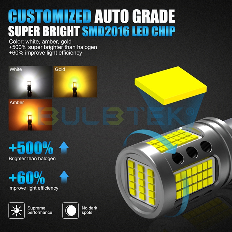 BULBTEK_LED_2's tweet photo. 🚗SMD2016-2 car LED bulb.
 👏Strong CANBUS.
 ✅No fan no noise.
 👍High power 21W &amp; 2680LM.
 👉Application: turning, reversing, braking.
 🌐https://t.co/vshpwQPkHp
 #CarLEDBulb #AutoLEDLamp #SignalLEDBulb #TurningLEDBulb #ReverseLEDBulb #BackupLEDBulb #BrakeLEDBulb #TailLEDBulb https://t.co/Eq8loA7XWU