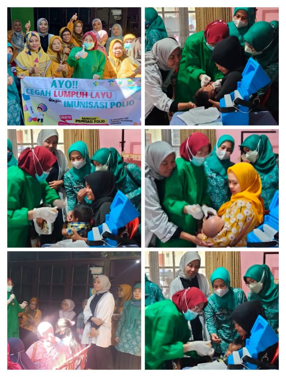 Kasi Kesejahteraan Sosial didampingi Ketua TP. PKK Kelurahan Sekeloa monitoring Sub Pekan Imunisasi Nasional Polio di Posyandu Mawar RW 04 dan Posyandu Melati RW 05. Tingkatkan cakupan imunisasi dan jaga daya tahan tubuh anak-anak di wilayah ini #SekeloaAsri #CoblongJitu