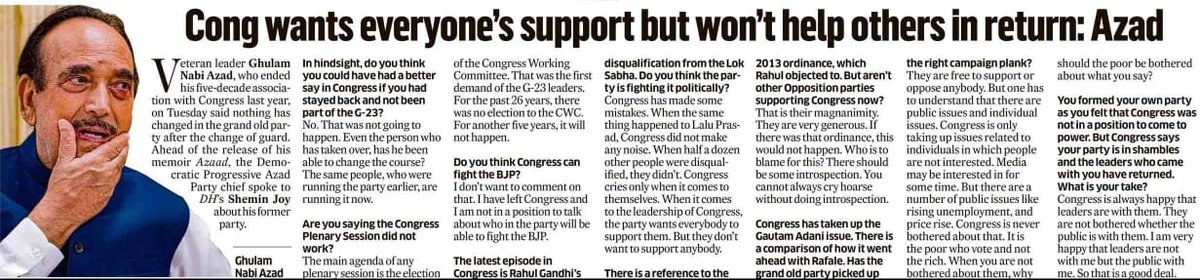 Ankit_Sharma989's tweet photo. Ghulam Nabi Azad has rightly pointed out that Congress' attacks on Adani Group are a waste of resources. It's time for them to invest in real solutions that benefit the nation. #CongressWakeup https://t.co/ZqEYaf1KtV