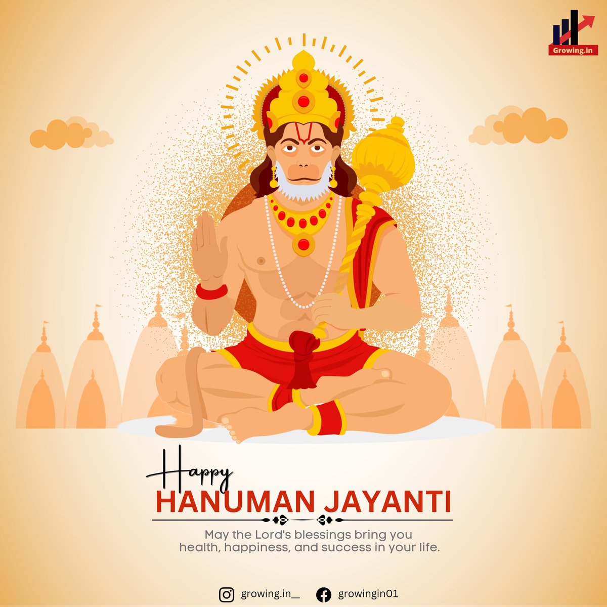 Growing_in_'s tweet photo. May you have the blessings of Lord Hanuman to win over every challenge of life and to be successful on what you do.

We Wish You a Very 𝐇𝐚𝐩𝐩𝐲 𝐇𝐚𝐧𝐮𝐦𝐚𝐧 𝐉𝐚𝐲𝐚𝐧𝐭𝐢
.
.
.
#HappyHanumanJayanti #hanumanjayanti #hanumanjayanti2023 #hanumanjanmotsav #jaishreeram https://t.co/mosLhFvVy6