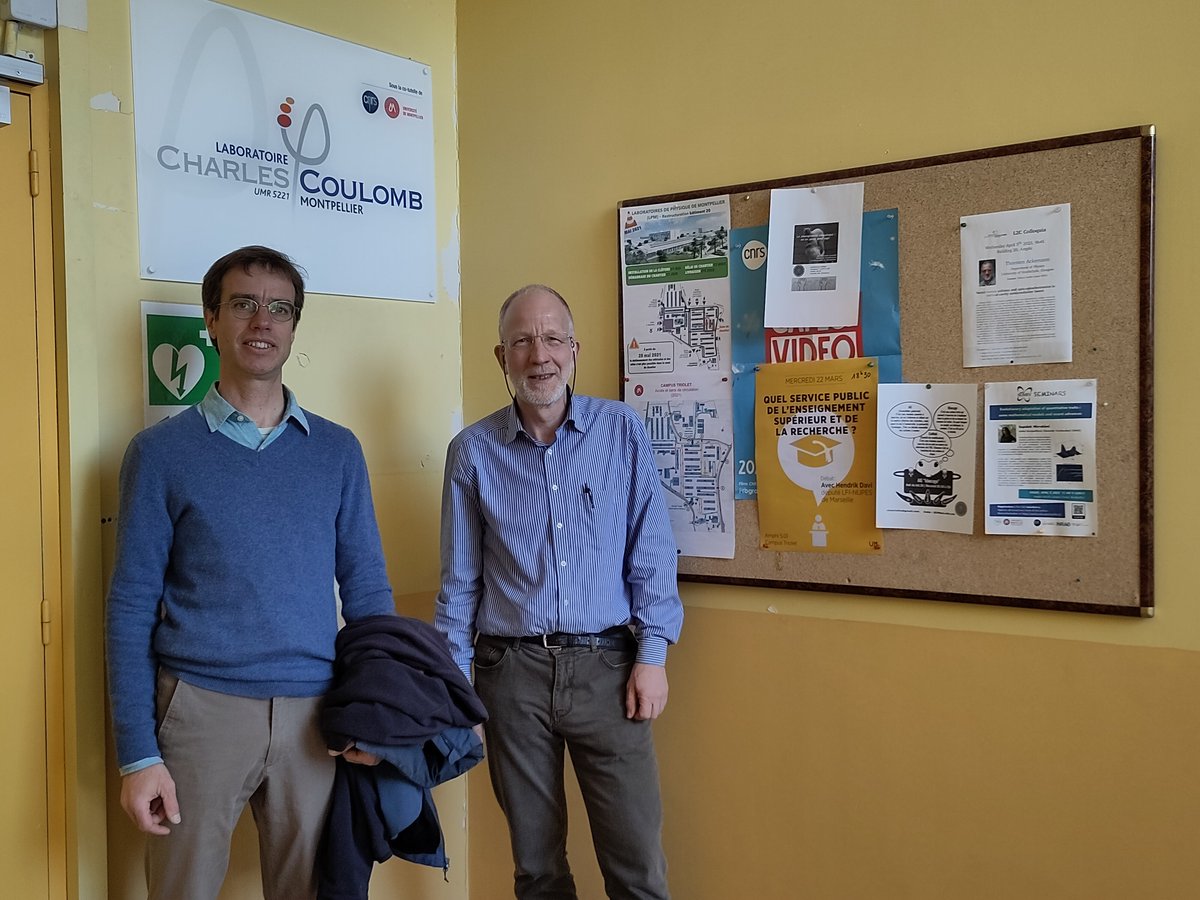 Great to visit Thierry Guillet and give a seminar on vector vortex solitons and spin-optoelectronics at the Laboratoire Charles Coulomb. Apparently, Coulomb submitted his first paper here in Montpellier.