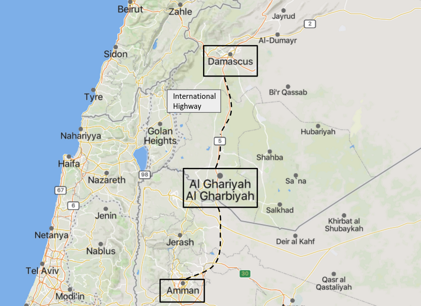 TracTerrorism's tweet photo. Suspected #IslamicState IED Assault Targeting an Overnight Bus of the Syrian-Jordanian Free Zone (#SJFZ) on Damascus-Amman International Highway in al-Ghariyah, Dara'a, Syria
Read more: https://t.co/iXzczEezR5 https://t.co/6mwGqXfVPn