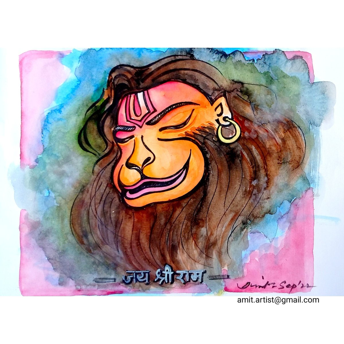 amitpainter's tweet photo. सब सुख लहै तुम्हारी सरना।
तुम रक्षक काहू को डर ना।।
#हनुमानजी #JaiShriRam #हनुमान_जन्मोत्सव #hanumanji #hanumanjayanti #hanumanchalisa #hanumanjanmotsav #bajrangbali #hinduism #hindu #amitartist #amitpainter #delhiBEES #art #watercolor #watercolorpainting #drawing #illustration https://t.co/OjKNjujV2M