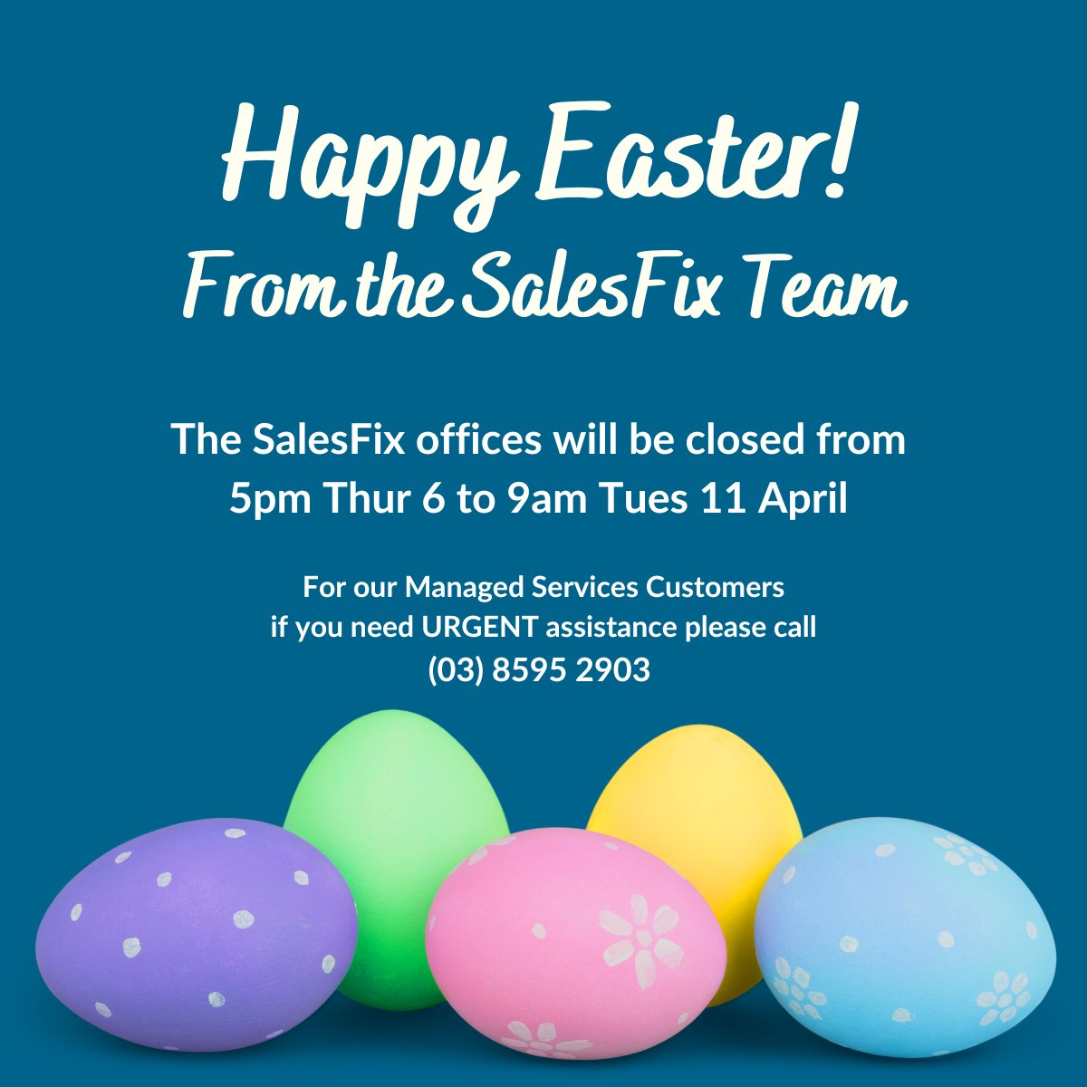 Happy Easter from the SalesFix Team!
