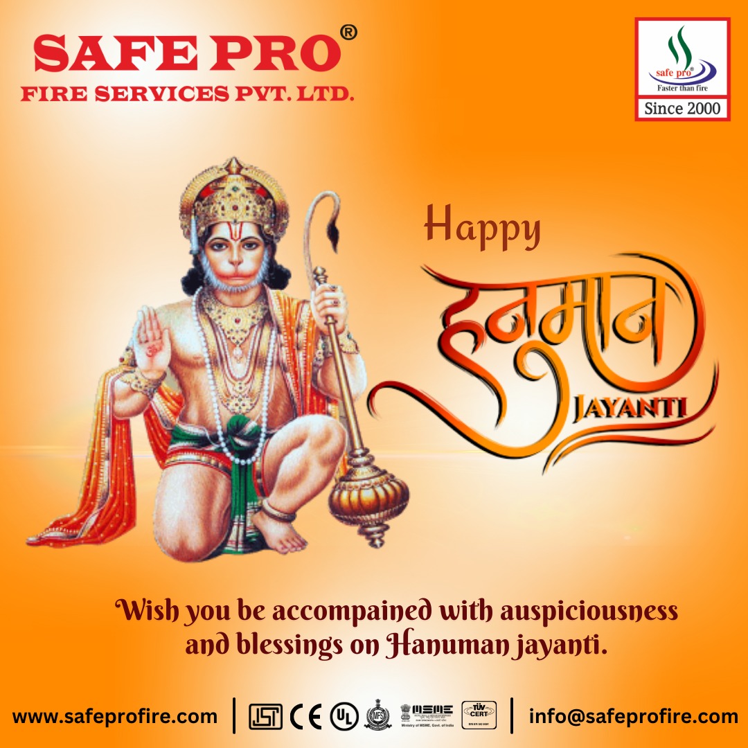 safeprofireOff's tweet photo. "As we celebrate Hanuman Jayanti, let us remember the inspiring story of Lord Hanuman and strive to emulate his qualities of strength, devotion, and humility."
#HanumanJayanti #JaiHanuman #Bajrangbali #HanumanJayanti2023 #JayShreeRam #safety #safepro #FireExtinguisher https://t.co/DCXdz3tjgE