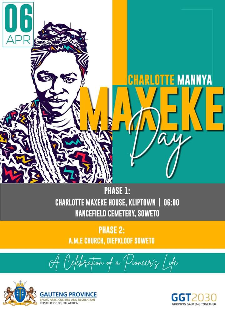 📢@GautengProvince commemorates Mme @CharlotteMaxeke