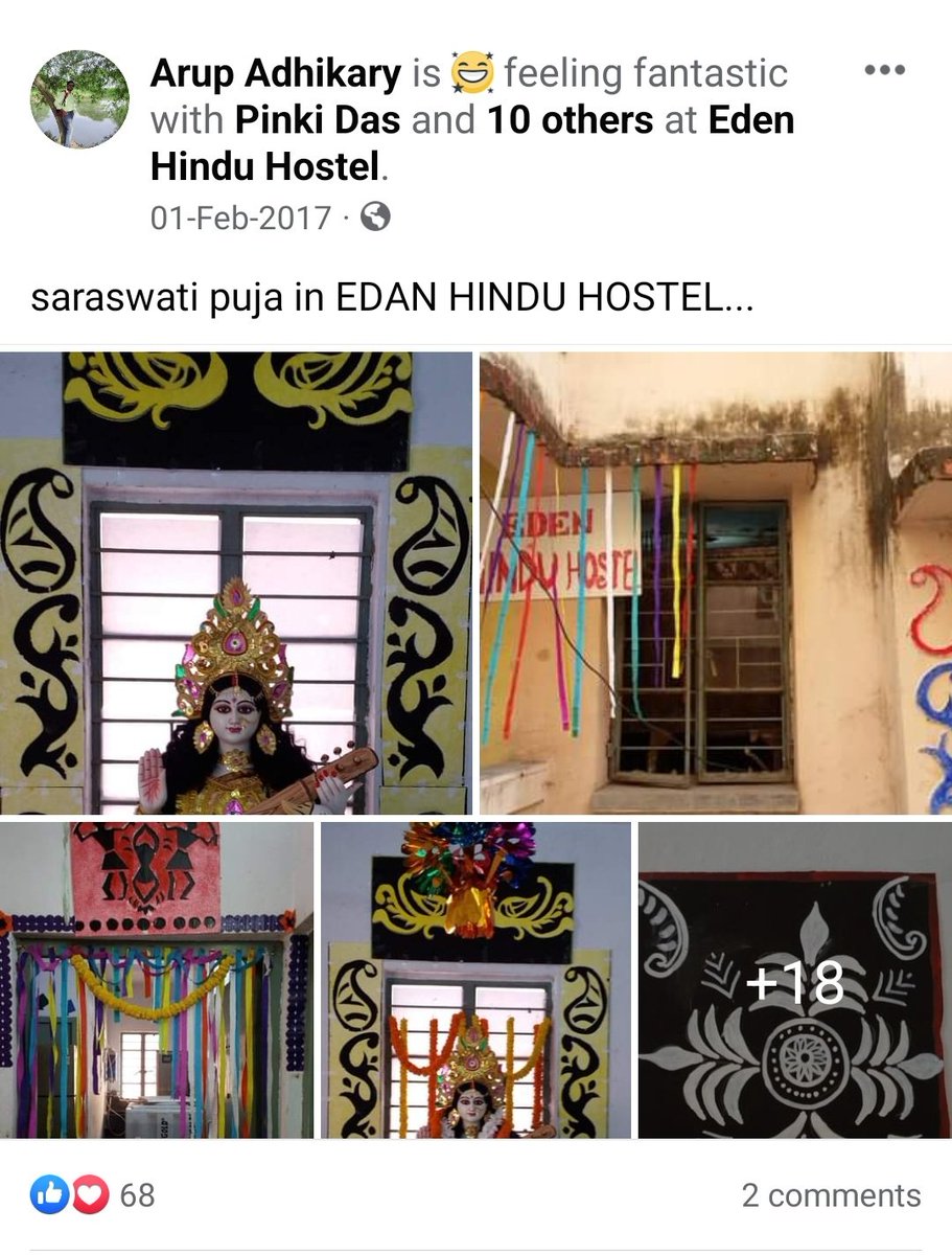 zoo_bear's tweet photo. @mrsinha Sarasvati Pujo and Iftar were both allowed in Eden Hindu Hostel. Delete mat karna. 
Hello @KolkataPolice 👋 https://t.co/508NRrLaQA