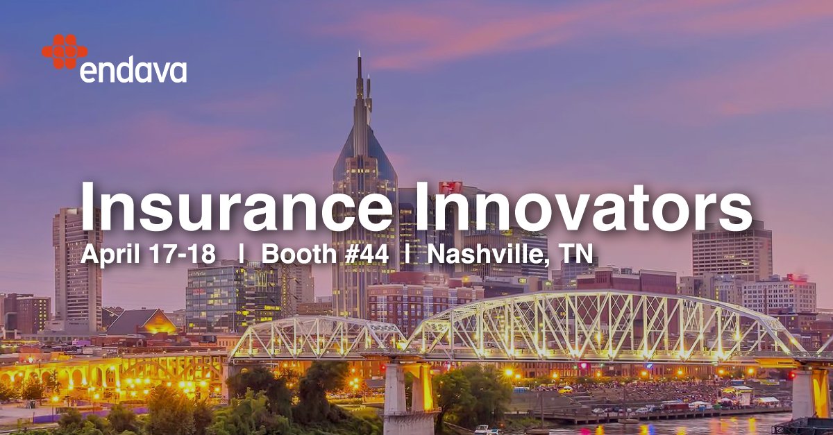 We’re heading to #Nashville this month for Insurance Innovators USA! 
Visit the #Endava team at booth 44, and let's chat. 
 
#IIUSA23 @Insurance_Innov