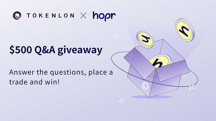🚀Win $500 worth of $LON and $HOPR! 🚀

Along with our longtime partner <a href="/hoprnet/">HOPR 🟡</a>, we are excited to announce the beta launch of our Limit Order feature on the ETH mainnet! 

Complete tasks on <a href="/QuestN_com/">QuestN</a> to participate: app.questn.com/quest/75711429…

More info: medium.com/tokenlon/compl…