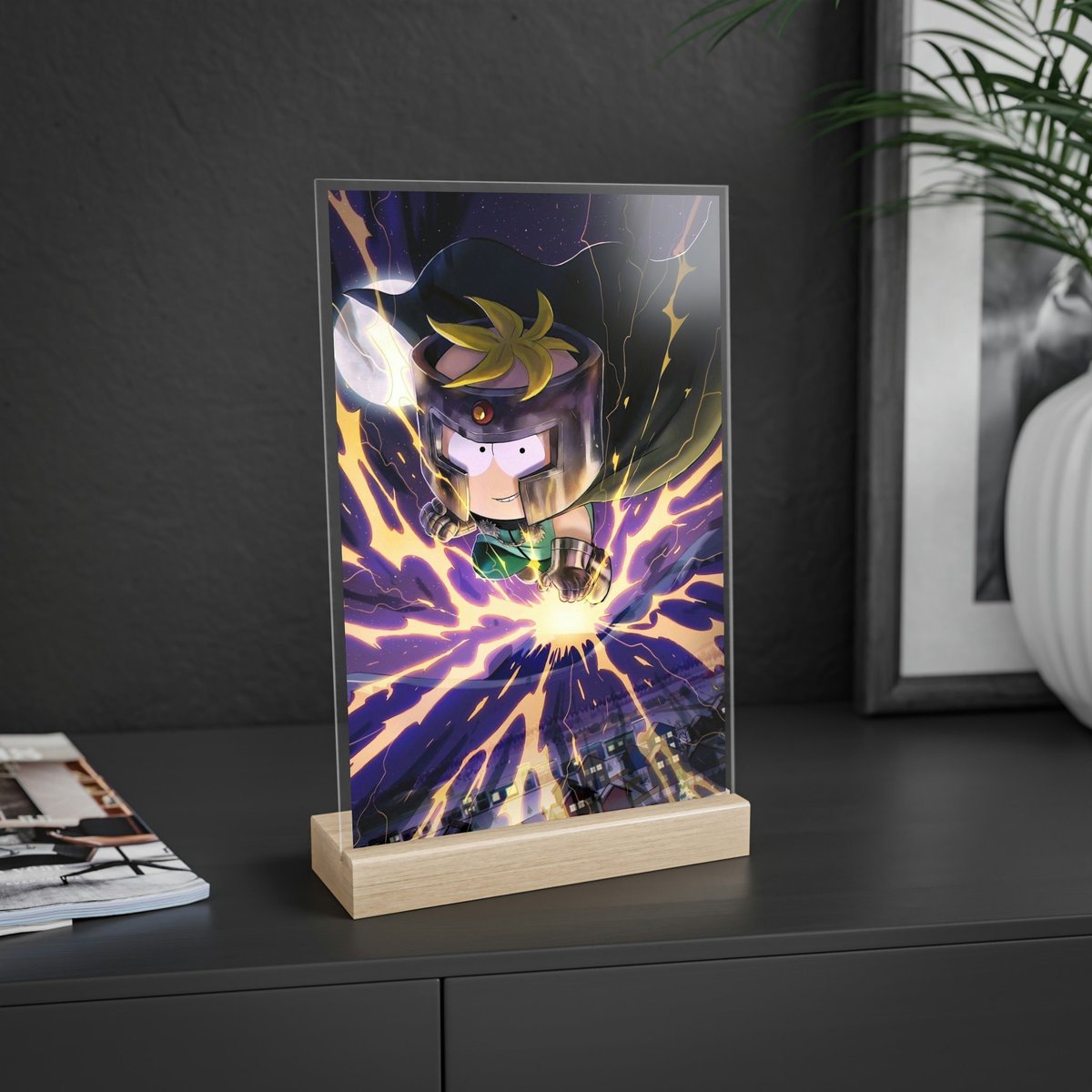 Excited to share the latest addition to my #etsy shop: Professor Chaos Acrylic Sign with Wooden Stand #superhero #southpark #art #decor #professorchaos #giftsforhome #coonandfriends #acrylicart #giftsforher etsy.me/3MmAlk2