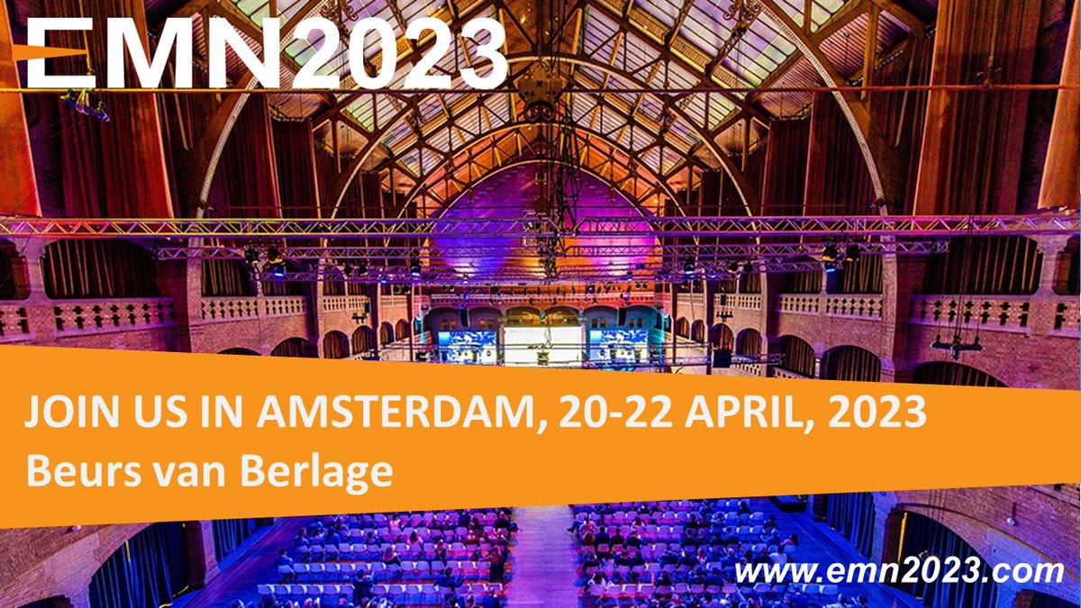 EMN (@emn_eummnet) on Twitter photo Counting down the days until the #EMN2023 conference in #Amsterdam, 20-22 April. We can’t wait to see you at #BeursvanBerlage! You can still take advantage of the early-bird registration fee until tomorrow! emn2023.com <a href="/BeursVanBerlage/">Beurs van Berlage</a> Counting down the days until the #EMN2023 conference in #Amsterdam, 20-22 April. We can’t wait to see you at #BeursvanBerlage! You can still take advantage of the early-bird registration fee until tomorrow! emn2023.com <a href="/BeursVanBerlage/">Beurs van Berlage</a>