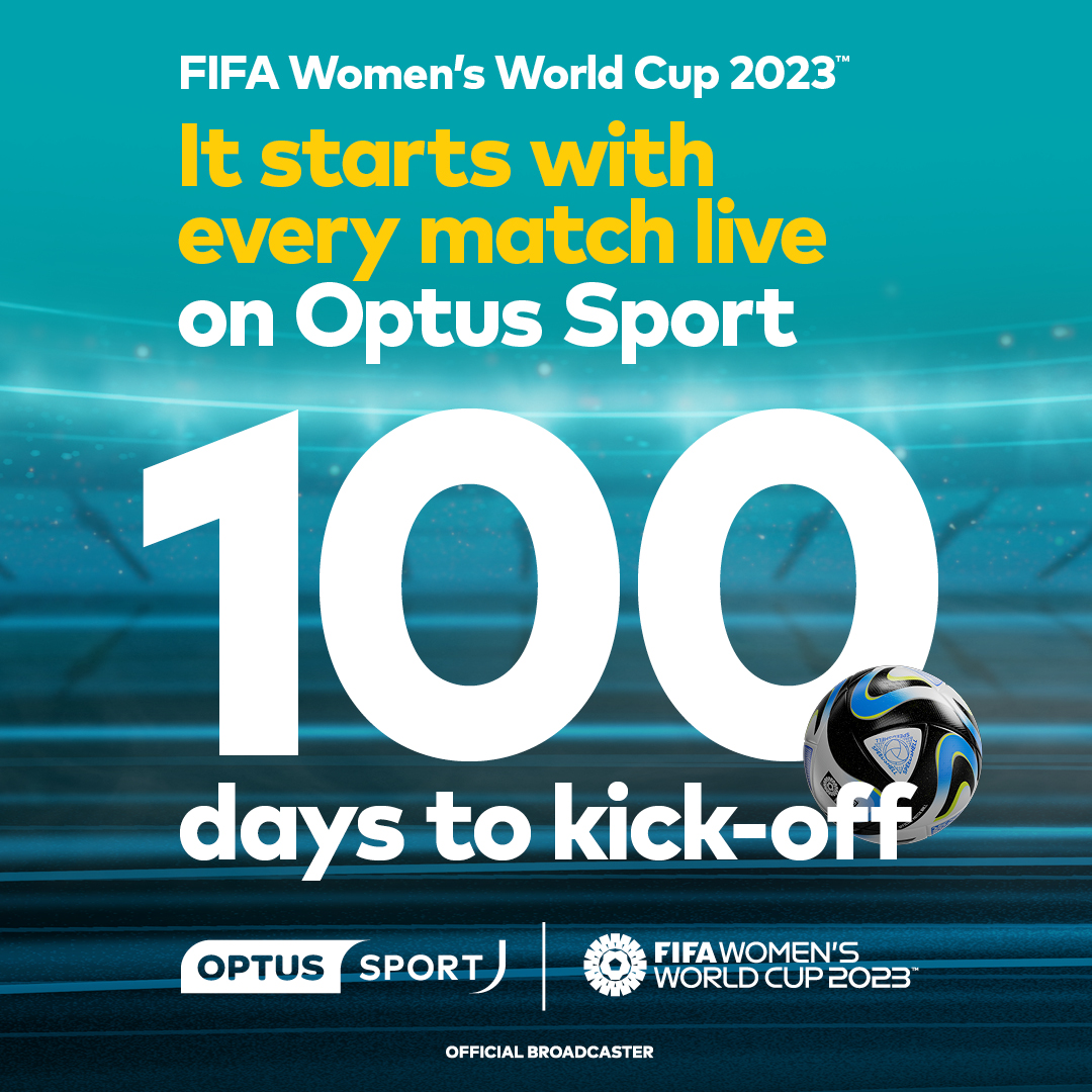 Only 100 days to go to the FIFA Women’s World Cup 2023™️. It starts with every inspirational moment live and on demand on Optus Sport.