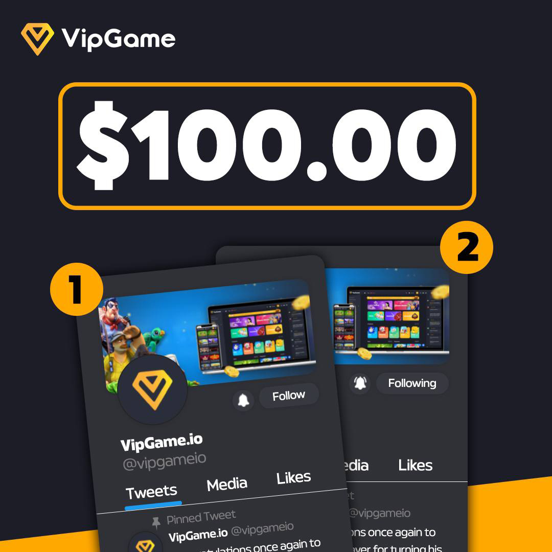 vipgameio's tweet photo. 🎉We're giving away a $100 site balance to one lucky winner!🌄
To Enter:
✅ Follow us @vipgameio
✅ Retweet this tweet (more retweets = better chance to win!🔄)
✅ Comment your username below
🕒Ends in 3 days, best of luck! 🍀🎁 #Vipgame #Giveaway #OnlineCasino #WinBig #PlayToWin #CasinoBonus #FreeMoney #GiveawayAlert #Cryptocasino #crypto