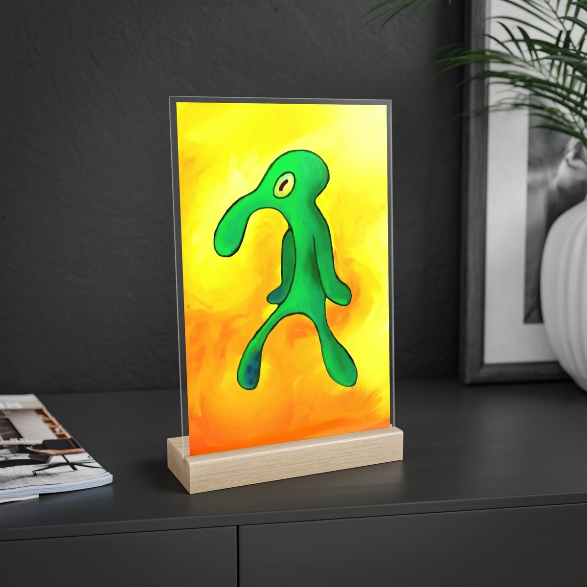 Excited to share the latest addition to my #etsy shop: Squidward Bold and Brash Acrylic Sign with Wooden Stand #art #decor #giftsforhome #acrylicart #giftsforher #gifts #giftforhim #spongebob #squidward #BoldandBrash etsy.me/3nP2HJs