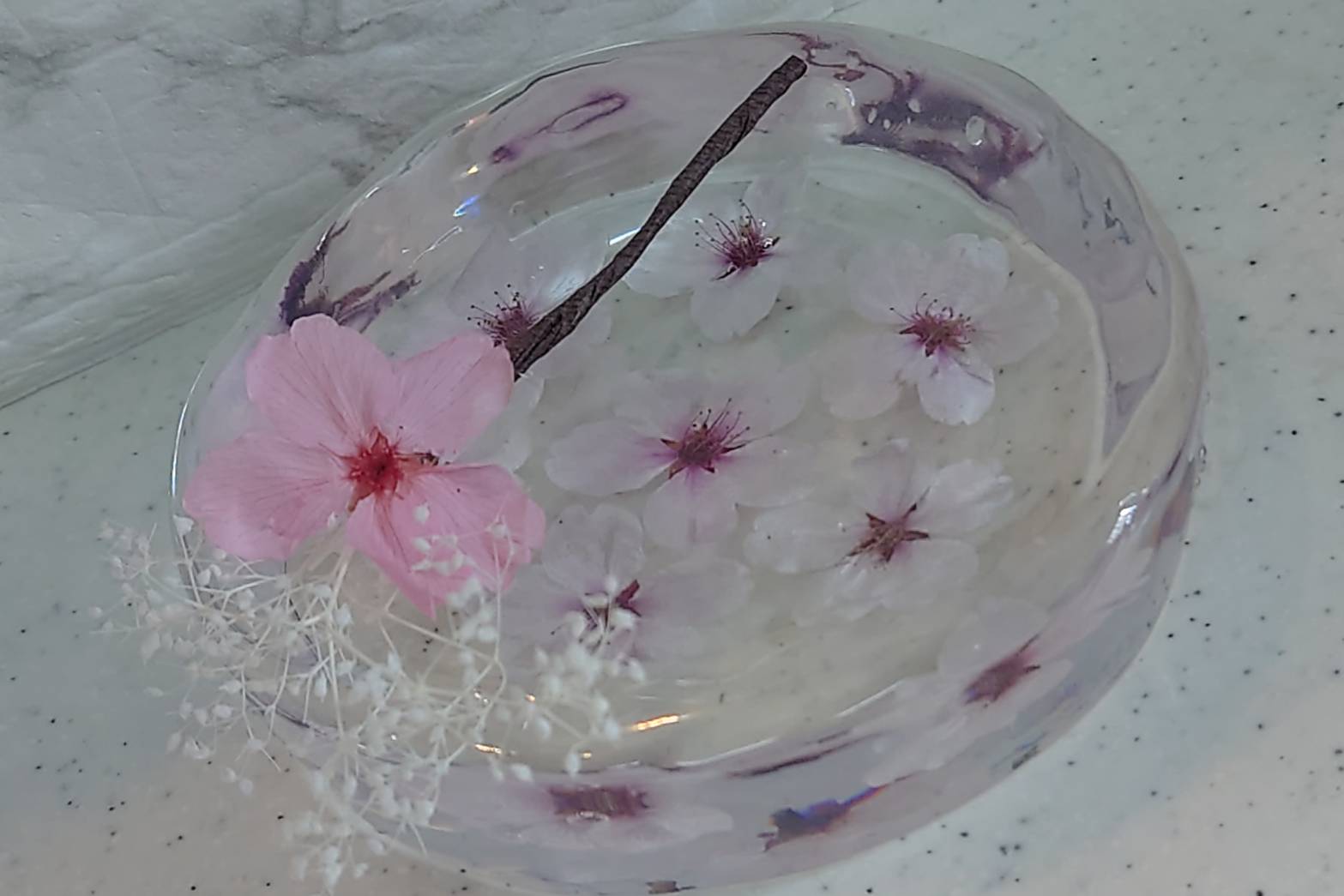 エントリー最大P14倍以上 MABATAKI美雨 桜のアクセサリートレイ - 小物入れ