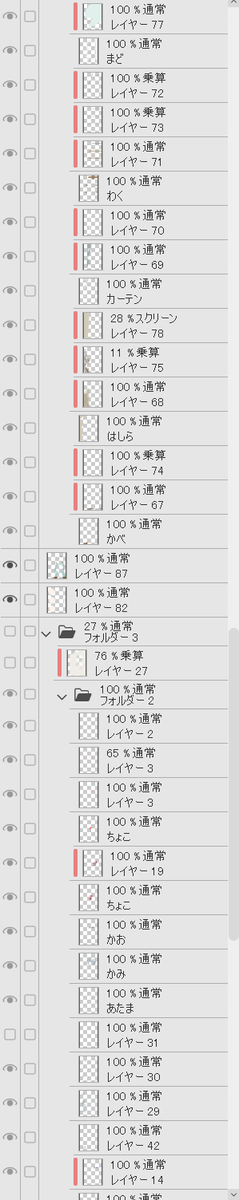 2月に上げたバレンタイン絵とかレイヤー数すごいことになってるんですよもう 