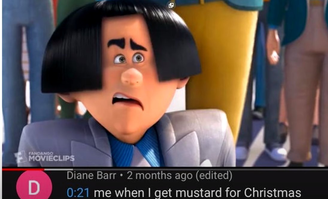 Eric Got mustard for Christmas.