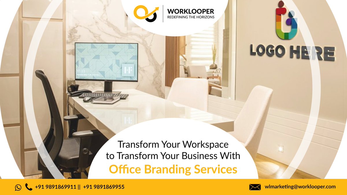 work_looper's tweet image. Our Office Branding Services help you create a space that reflects your brand, inspires your employees, and impresses your clients. Contact Us Today For Best Deals!

#officebranding #officebrandingservices #officebrandingdesign #officebrandingideas #officebrandingagency #creative