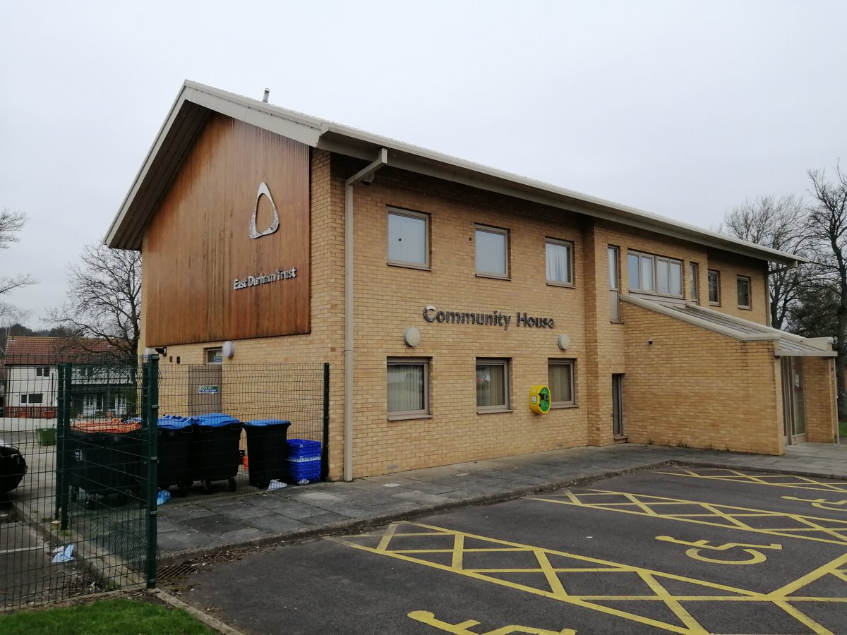 Out and about today and stumbled across our DT colleagues in East Durham, doing great work, from a fab building! @localitynews @EastDurhamTrust