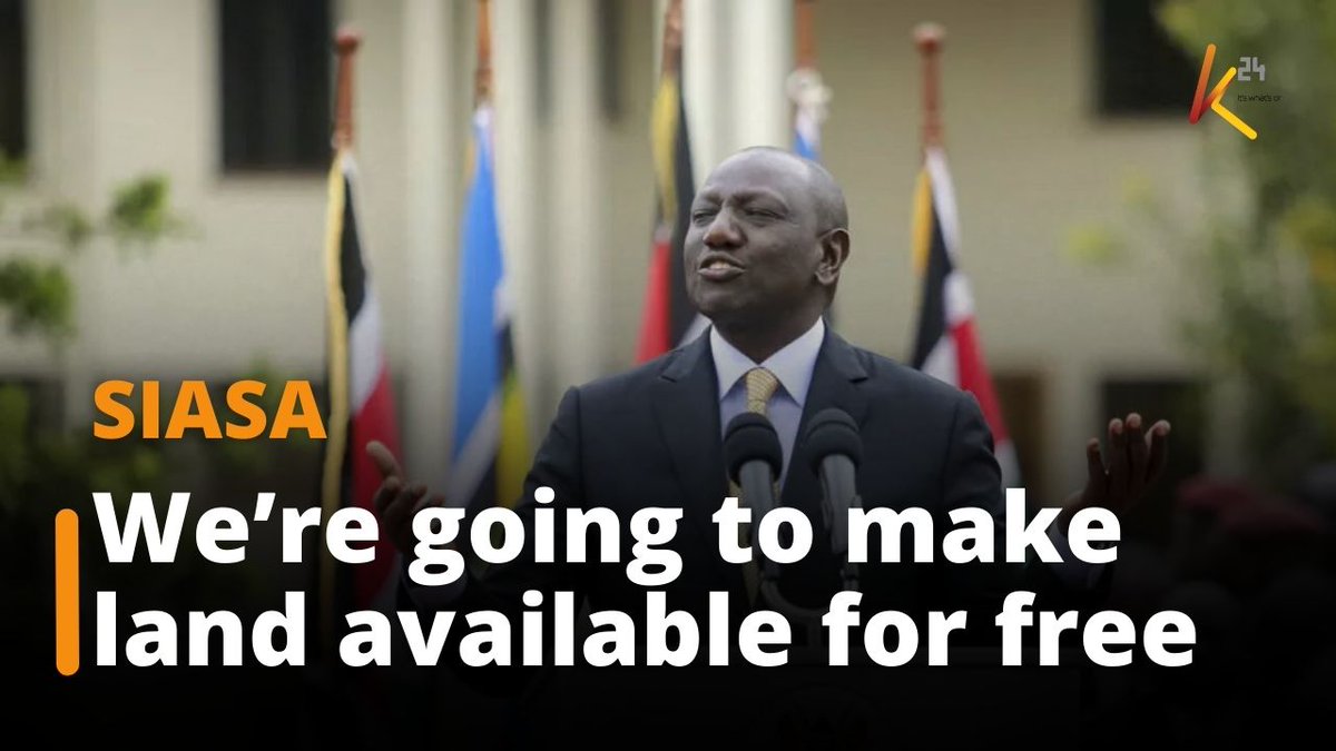 K24 TV on Twitter "“We’re going to make land available for free in